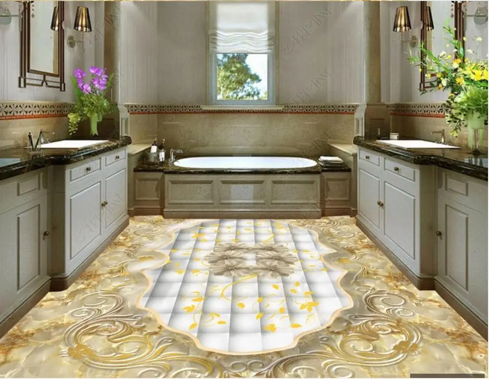 Custom Picture Self-adhesive 3d Flooring wallpaper Wall Stickers Modern fashion European style stone relief rose flower 3D floor 
Custom Picture Self-adhesive 3d Flooring wallpaper Wall Stickers Modern fashion European style stone relief rose flower 3D floor