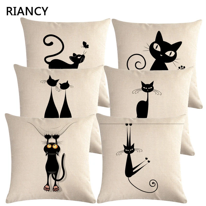 1 Pcs Cute Cat Cartoon Pattern Cotton Linen Throw Pillow Cushion Cover Car Home Sofa Bed Decorative Pillowcase Funda Cojin 40656
1 Pcs Cute Cat Cartoon Pattern Cotton Linen Throw Pillow Cushion Cover Car Home Sofa Bed Decorative Pillowcase Funda Cojin 40656