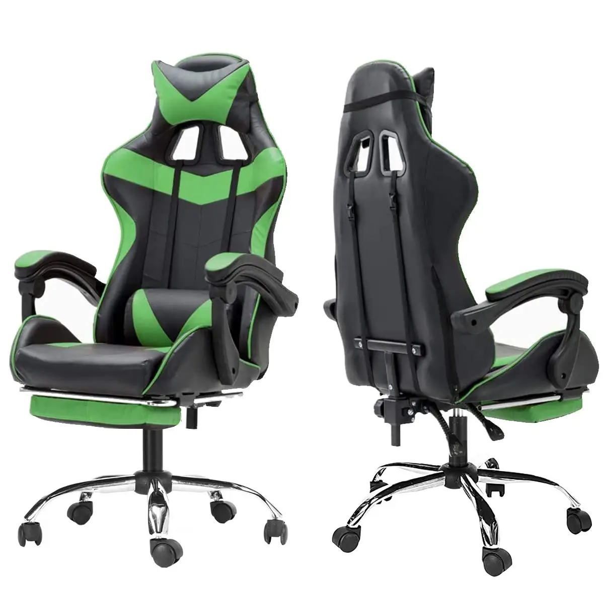 Ergonomic High Back Racing Gaming Chairs PU Leather Office Chair Adjustable Rotating Lift Chair Laptop Desk Chair with Footrest
Ergonomic High Back Racing Gaming Chairs PU Leather Office Chair Adjustable Rotating Lift Chair Laptop Desk Chair with Footrest