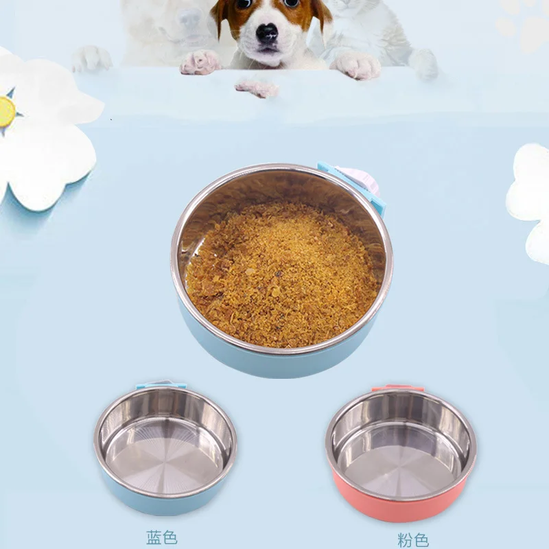 Pet Bowl Stainless Steel Hanging Dog Bowl Fixed Dog Cage Cat Bowl Dog Drinking Water Feeder
Pet Bowl Stainless Steel Hanging Dog Bowl Fixed Dog Cage Cat Bowl Dog Drinking Water Feeder