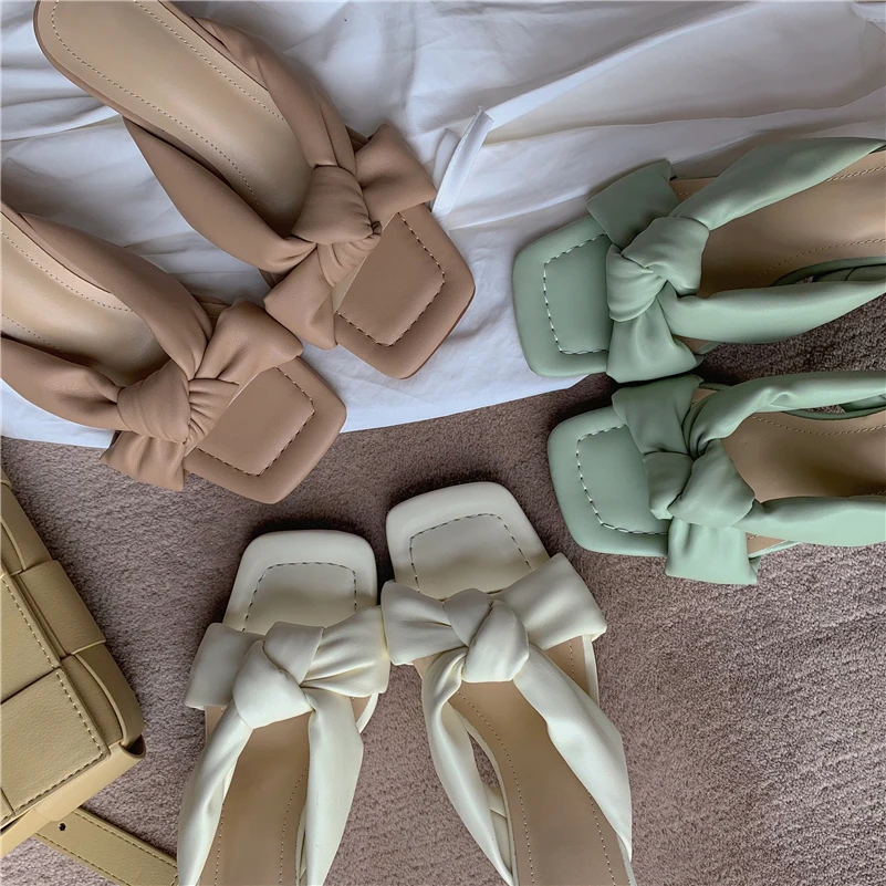 ANNYMOLI Women Slides Shoes Square Thin High Heels Toe Pleated Ladies Slippers Causal Summer Ladies Footwear 2021 Apricot 40
ANNYMOLI Women Slides Shoes Square Thin High Heels Toe Pleated Ladies Slippers Causal Summer Ladies Footwear 2021 Apricot 40
