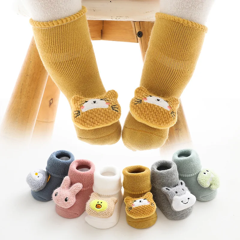 New Boy Girl Autumn/winter Thickening Terry Floor Socks Baby Newborn Three-dimensional Cartoon Socks Non-slip Dispensing 0-3Y
New Boy Girl Autumn/winter Thickening Terry Floor Socks Baby Newborn Three-dimensional Cartoon Socks Non-slip Dispensing 0-3Y