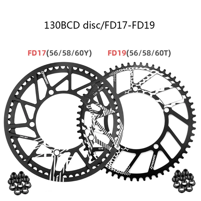 Складной велосипед пластины FD17 56Y 58Y 60Y звездочки FD19 56T 58T 60T зубчатая пластина