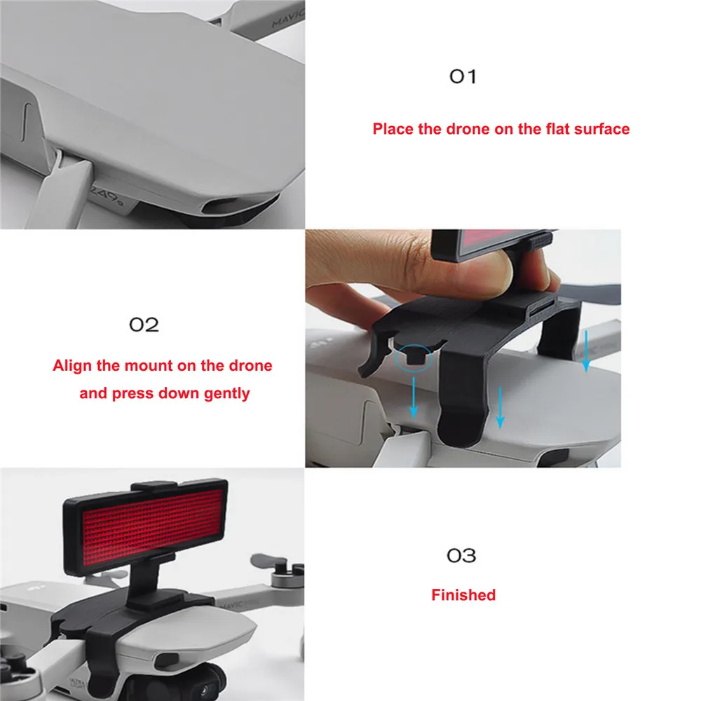 Quick Release LED Display Screen Kit Editable Board with Fixing Mount for DJI Mavic Mini Drone Spare Parts
Quick Release LED Display Screen Kit Editable Board with Fixing Mount for DJI Mavic Mini Drone Spare Parts