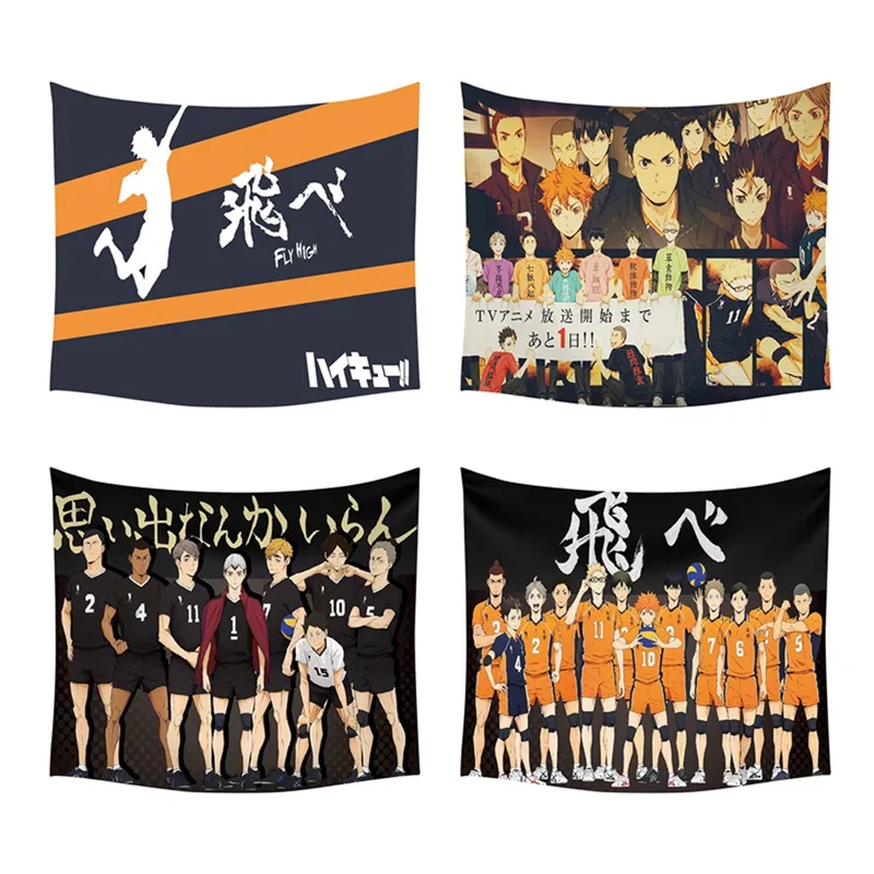 Настенный гобелен в стиле Аниме Haikyuu пляжное полотенце коврик для пикника йоги