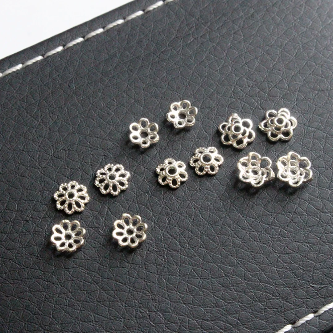 Sterling Silver Flower-Shaped Laminate Handmade Beaded Spacer Bead Bracelet DIY Ornament Accessories Receptacle Bead Caps Spacer
Sterling Silver Flower-Shaped Laminate Handmade Beaded Spacer Bead Bracelet DIY Ornament Accessories Receptacle Bead Caps Spacer