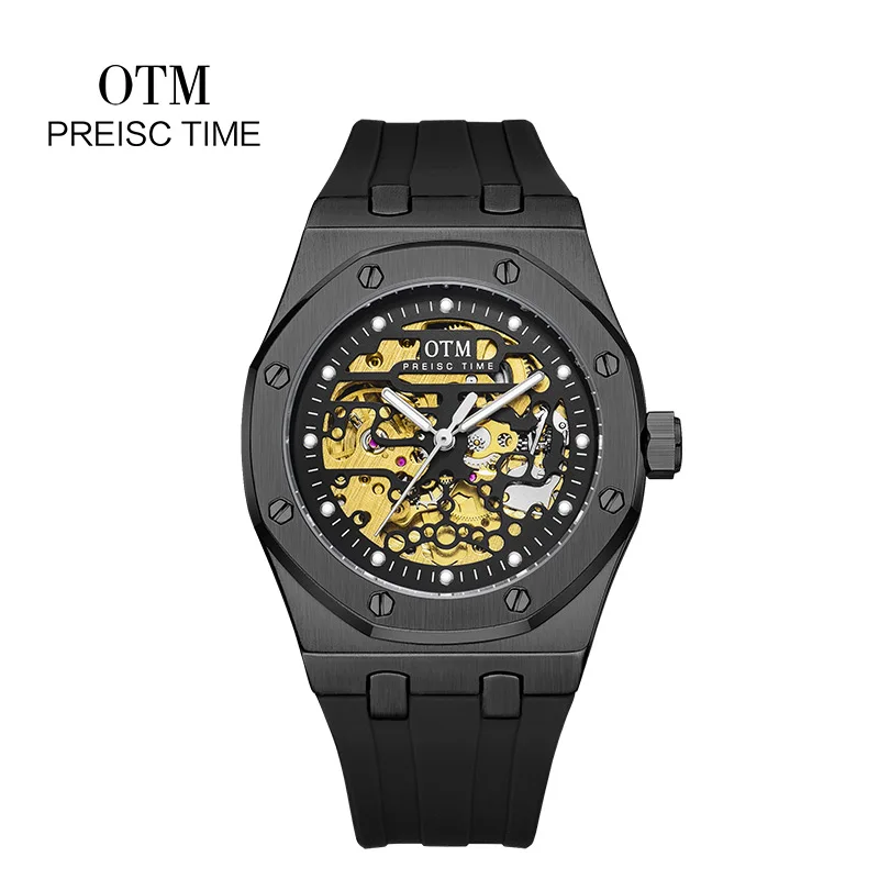 Men Mechanical Wristwatch OTM Hollow out Luminous Pointer Design Watches Automatic Water Resistant 30m Clock relogio masculino
Men Mechanical Wristwatch OTM Hollow out Luminous Pointer Design Watches Automatic Water Resistant 30m Clock relogio masculino