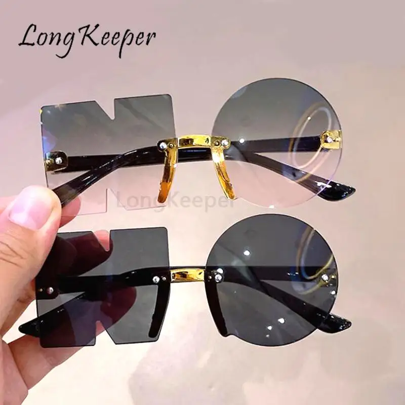 Rimless Gradient Sunglasses Boys Girls Lovely Oversize Kid Eyeglasses Cut Trimmed Lens Luxury Brand Children Eyewear UV Oculos
Rimless Gradient Sunglasses Boys Girls Lovely Oversize Kid Eyeglasses Cut Trimmed Lens Luxury Brand Children Eyewear UV Oculos