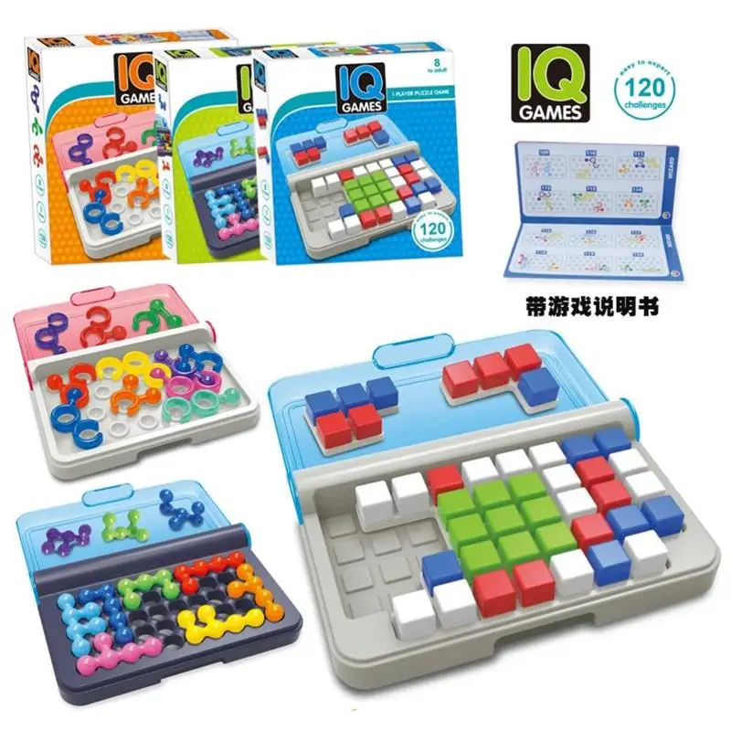 120 Challenges IQ Focus 3D Puzzle Logical thinking Building Travel Game with Portable Case featuring Educational Toys for Kids
120 Challenges IQ Focus 3D Puzzle Logical thinking Building Travel Game with Portable Case featuring Educational Toys for Kids