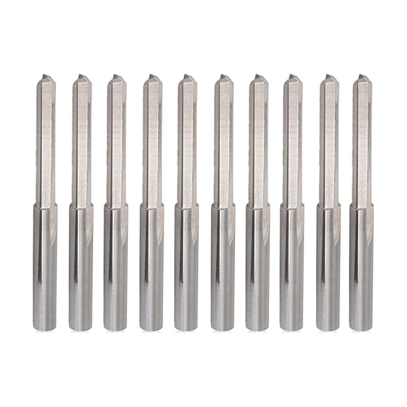 10PCS 3.175mm Shank Dia. Double Edged Tungsten Steel Milling Cutter 2 Flutes CNC Cutting Tungsten Steel Straight Slot Bit, Flute
10PCS 3.175mm Shank Dia. Double Edged Tungsten Steel Milling Cutter 2 Flutes CNC Cutting Tungsten Steel Straight Slot Bit, Flute