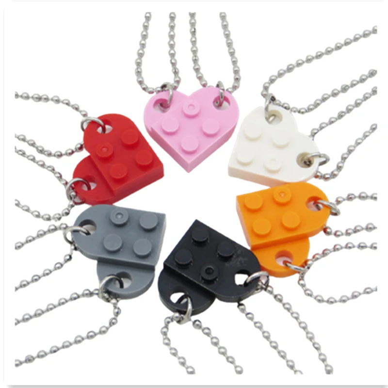 2021 Punk 2Pcs Heart Brick Couples Love Necklace For Lovers Women Men Loge Elements Friendship Necklaces Valentines Gift Jewelry
2021 Punk 2Pcs Heart Brick Couples Love Necklace For Lovers Women Men Loge Elements Friendship Necklaces Valentines Gift Jewelry
