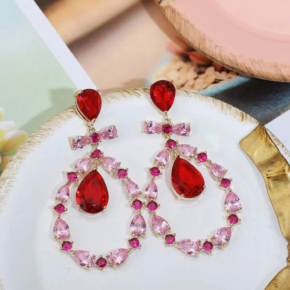 HIBRIDE Elegant Big Water Drop AAA Cubic Zircon Crystal Bridal Drop Earrings for Women Wedding Accessories Jewelry E-729
HIBRIDE Elegant Big Water Drop AAA Cubic Zircon Crystal Bridal Drop Earrings for Women Wedding Accessories Jewelry E-729