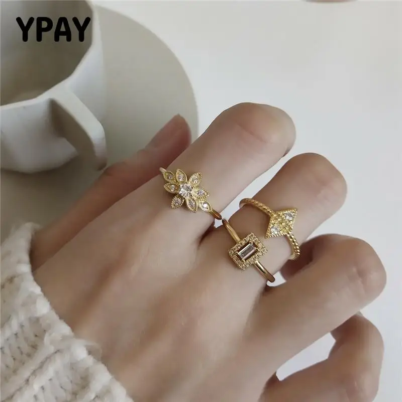 YPAY Настоящее серебро 925 пробы Открытые Кольца для женщин Корейское позолоченное двойное треугольное цветочное квадратное кольцо на палец ювелирные изделия YMR869
YPAY Настоящее серебро 925 пробы Открытые Кольца для женщин Корейское позолоченное двойное треугольное цветочное квадратное кольцо на палец ювелирные изделия YMR869
