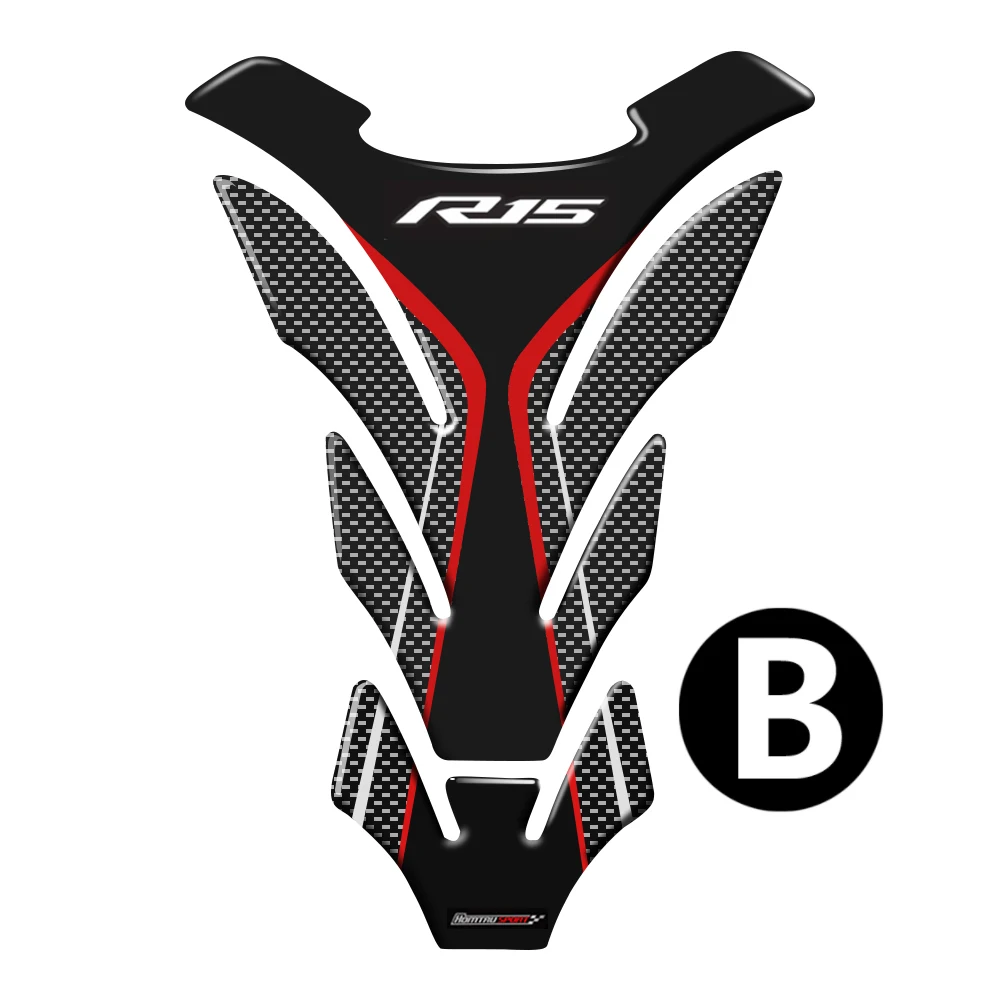 R15 Tank 3D Motorcycle Tank Pad Protector Decal Stickers Case for Yamaha R15 YZF-R15 Tank