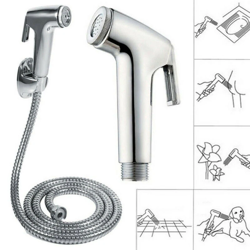 3 In1 Douche Sprayer Shower Head Sprinkler 1.5m Hose Bracket Bidet Shattaf Set Chrome Hygienic Toilet Shower Head Bracket
3 In1 Douche Sprayer Shower Head Sprinkler 1.5m Hose Bracket Bidet Shattaf Set Chrome Hygienic Toilet Shower Head Bracket