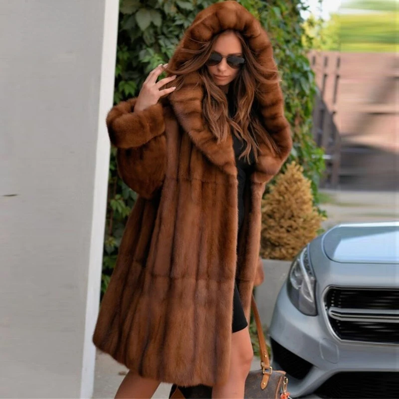 High Qulaity Genuine Mink Fur Coat Luxury Female Whole Skin Fur Coat With Hood Overcoats Women Natural Mink Fur Coats Outwear
High Qulaity Genuine Mink Fur Coat Luxury Female Whole Skin Fur Coat With Hood Overcoats Women Natural Mink Fur Coats Outwear