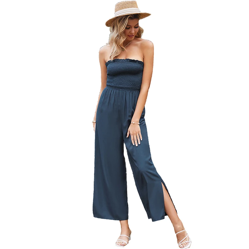 Chifirena Summer Strapless Sexy Jumpsuit High Wasit Backless Split Wide Leg Playsuit Elegant Tunic Romper Beach Overalls Women
Chifirena Summer Strapless Sexy Jumpsuit High Wasit Backless Split Wide Leg Playsuit Elegant Tunic Romper Beach Overalls Women