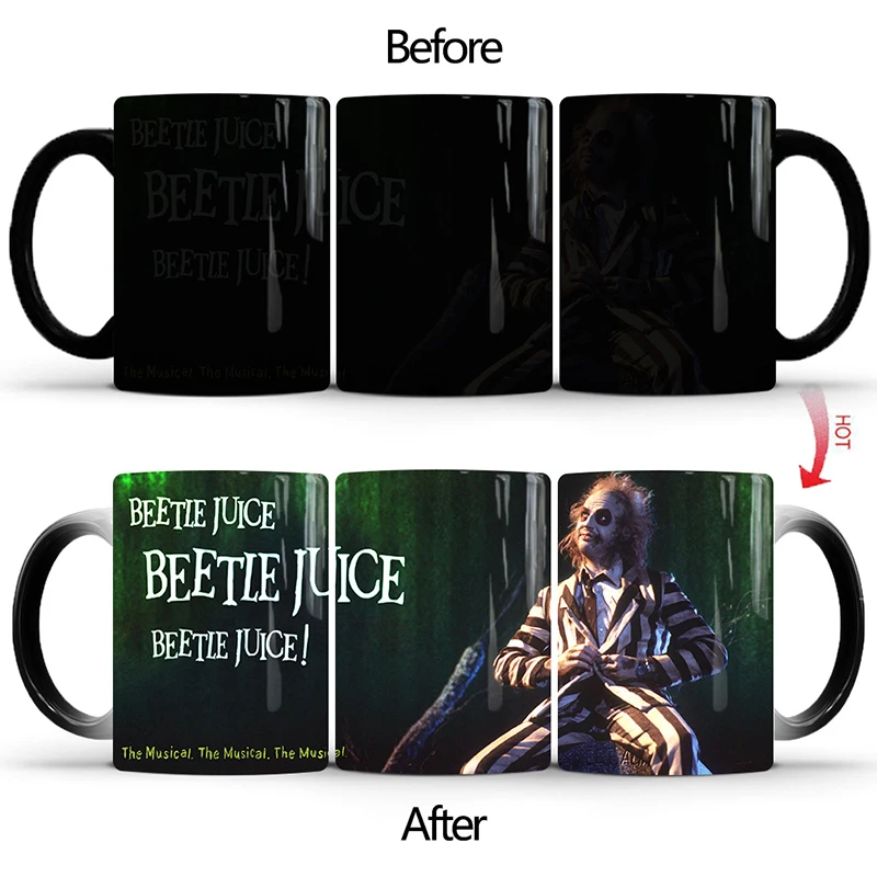 1Pcs New 350ml Magic Beetlejuice Color Changing Mug Ceramic Milk Coffee Cup Gift for Friends Children
1Pcs New 350ml Magic Beetlejuice Color Changing Mug Ceramic Milk Coffee Cup Gift for Friends Children