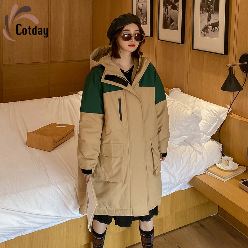 Cotday Cotton Thick Long With Hooded Fur Loose Zipper 2020 Fashion Office Style Lady Women Casual Winter Warm Parka Coat
Cotday Cotton Thick Long With Hooded Fur Loose Zipper 2020 Fashion Office Style Lady Women Casual Winter Warm Parka Coat