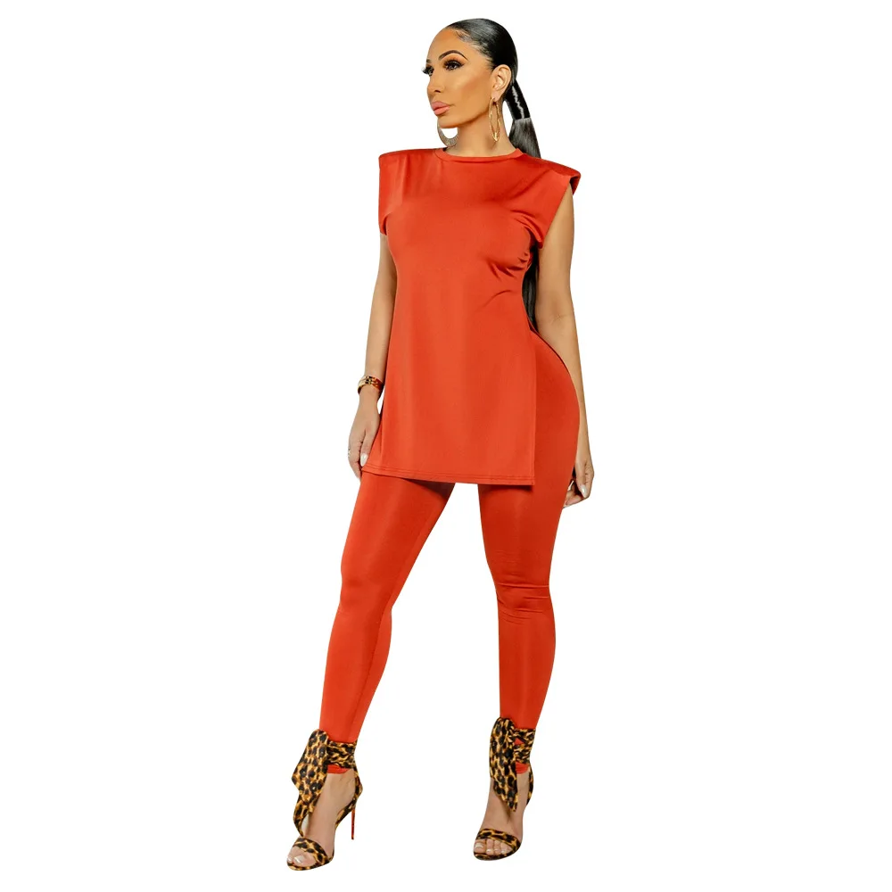 2021 New Summer Women's Fashion Solid Color Shoulder Pads Loose Split Two-Piece Suit
2021 New Summer Women's Fashion Solid Color Shoulder Pads Loose Split Two-Piece Suit