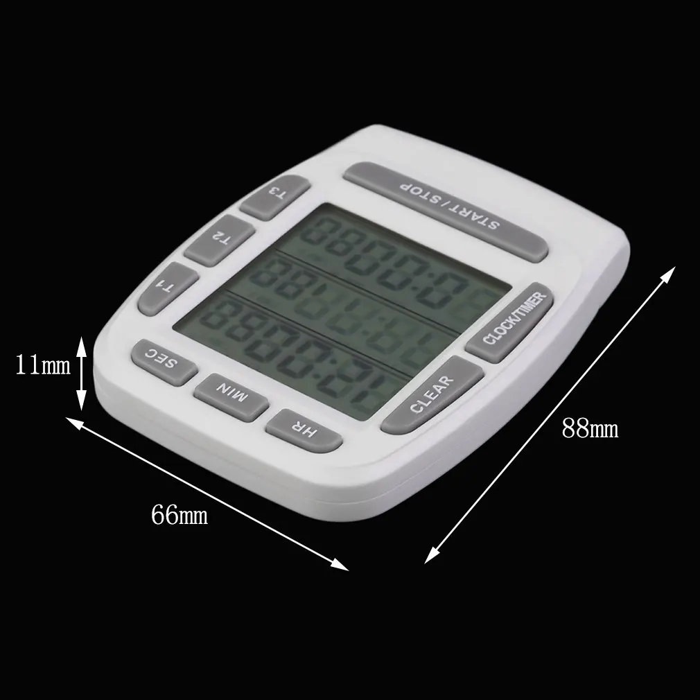 1 Pcs Triple Timer Clock kitchen Cooking 3-Line Alarm LCD Digital Count Down hot sales KT001 multi-function
1 Pcs Triple Timer Clock kitchen Cooking 3-Line Alarm LCD Digital Count Down hot sales KT001 multi-function