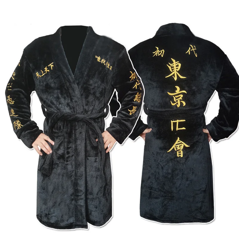 Tokyo Revengers Ken Draken Mikey Bath Robe Long Pajamas Anime Cosplay Costumes Men Women Halloween Thick Warm Winter Homewear
Tokyo Revengers Ken Draken Mikey Bath Robe Long Pajamas Anime Cosplay Costumes Men Women Halloween Thick Warm Winter Homewear