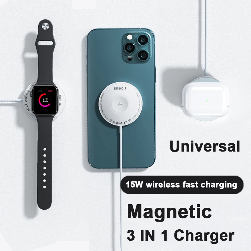 3 In 1 Qi Wireless Charger 15W Fast Charging Wireless Chargers for iPhone 13 12 Pro Max Apple Watch iWatch AirPods Xiaomi Huawei
3 In 1 Qi Wireless Charger 15W Fast Charging Wireless Chargers for iPhone 13 12 Pro Max Apple Watch iWatch AirPods Xiaomi Huawei