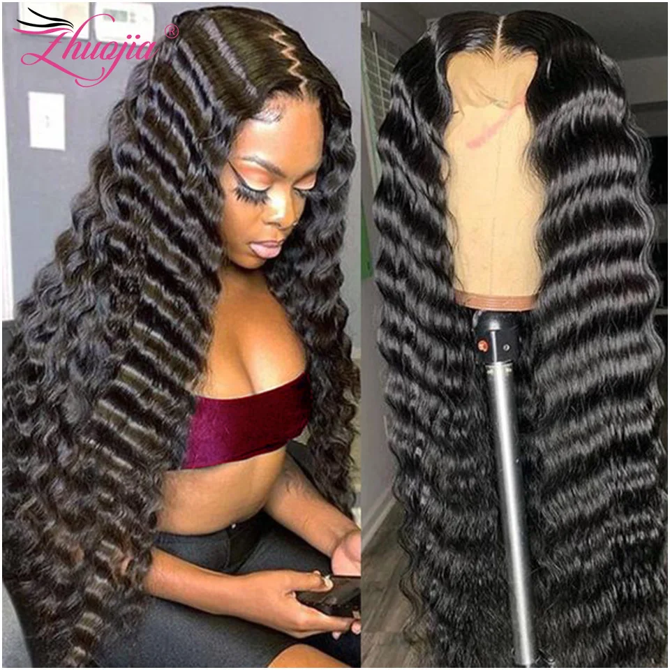 250 Density Loose Deep Wave Wig 13x6 Lace Front Wig 30 Inch Transparent Lace Front Wig Curly Human Hair Wigs For Women ZHUO JIA
250 Density Loose Deep Wave Wig 13x6 Lace Front Wig 30 Inch Transparent Lace Front Wig Curly Human Hair Wigs For Women ZHUO JIA