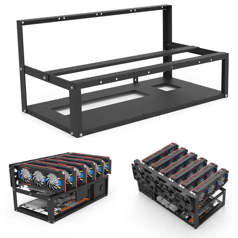Durable Open Mining Rig Frame Case Stackable Miner Computer 6GPU Rack Video Card Holder Computer Accessories Drop Shipping
Durable Open Mining Rig Frame Case Stackable Miner Computer 6GPU Rack Video Card Holder Computer Accessories Drop Shipping