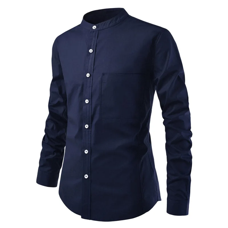 Active Men's Shirt 2021 Men's Small Stand Collar Big Pocket Slim Long Sleeve Shirt shirt male short sleeve luxury
Active Men's Shirt 2021 Men's Small Stand Collar Big Pocket Slim Long Sleeve Shirt shirt male short sleeve luxury