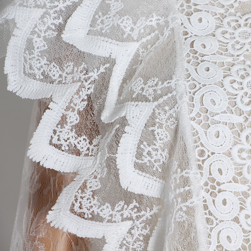 VGH White Elegant Patchwork Lace Shirt For Women Stand Collar Long Sleeve Casual Spring Blouse Female 2021 New Clothing Fashion
VGH White Elegant Patchwork Lace Shirt For Women Stand Collar Long Sleeve Casual Spring Blouse Female 2021 New Clothing Fashion