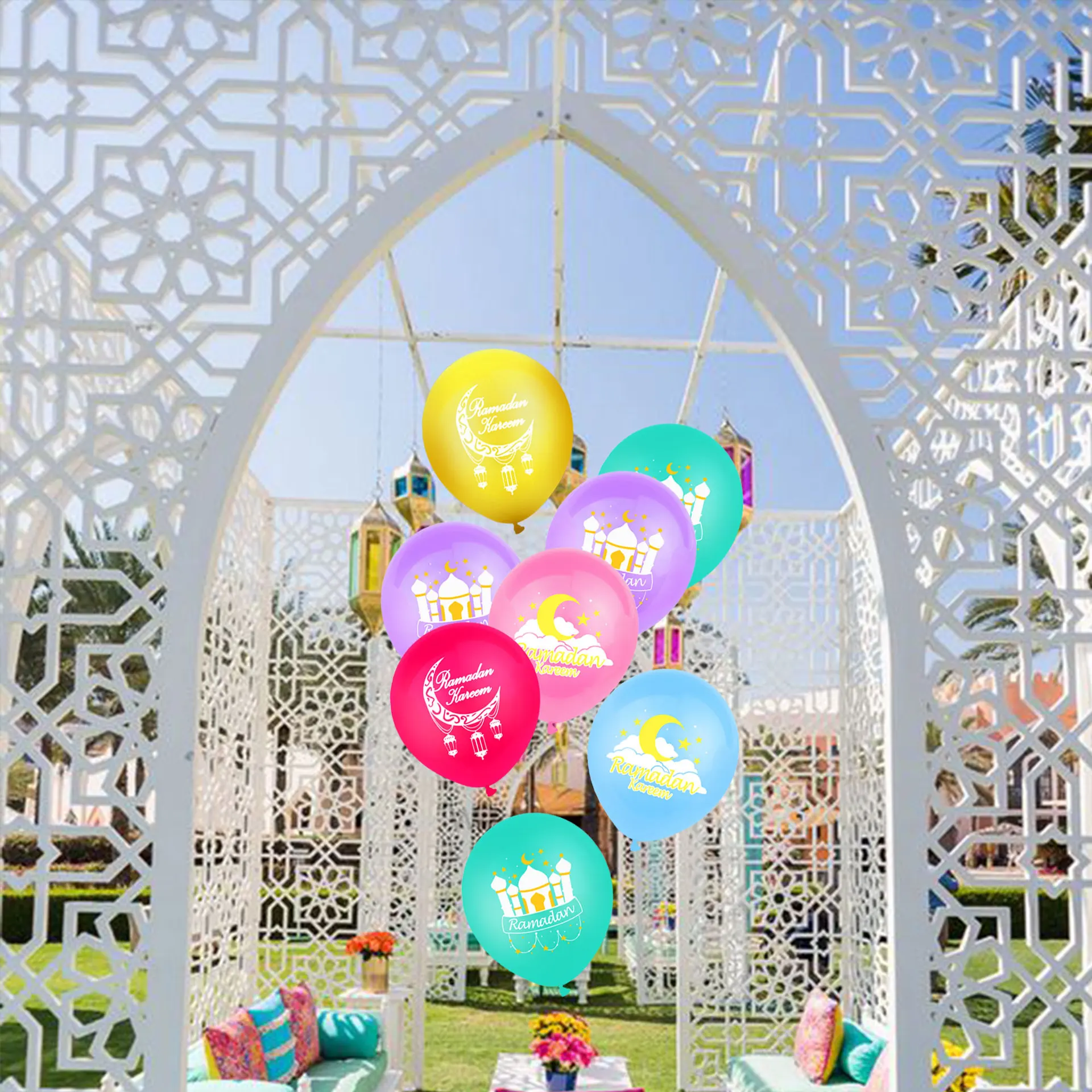 Ramadan Flag Balloon Set Islamic Eid Mubarak Colored Latex Balloons Combination New Year Party Decor Muslim Festival Flags Gifts
Ramadan Flag Balloon Set Islamic Eid Mubarak Colored Latex Balloons Combination New Year Party Decor Muslim Festival Flags Gifts
