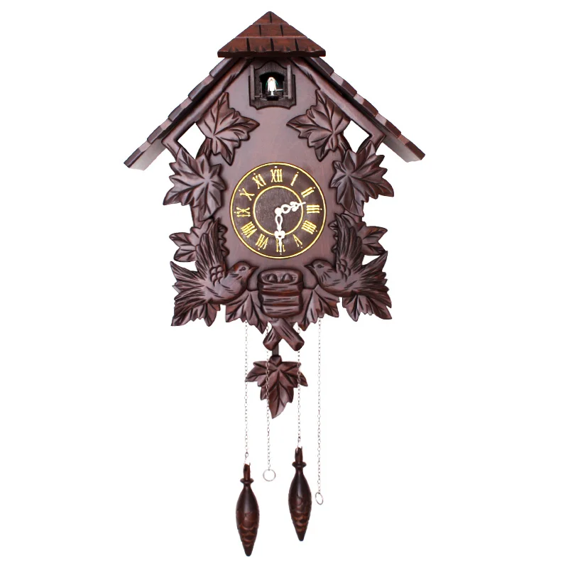 18inch Wall Decorations Living Room Wall Ornament Retro Cuckoo Clock Wood Carved Wall Clock Living/Children's Room Wall Time
18inch Wall Decorations Living Room Wall Ornament Retro Cuckoo Clock Wood Carved Wall Clock Living/Children's Room Wall Time
