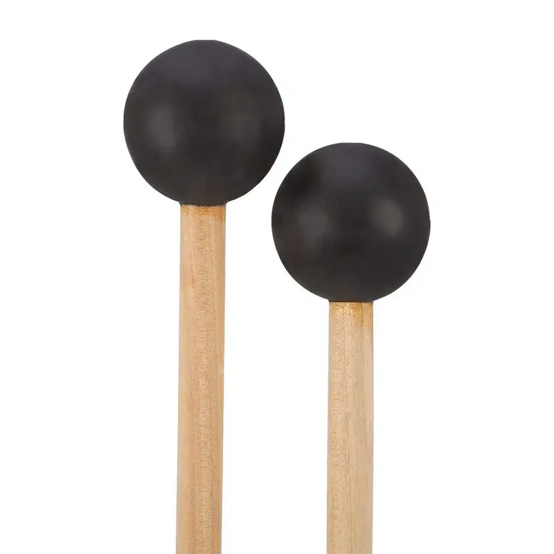 

Колокол молотки колокольчики палочки, резиновый молоток ударный с деревянной ручкой, 15 дюймов длиной (черный)