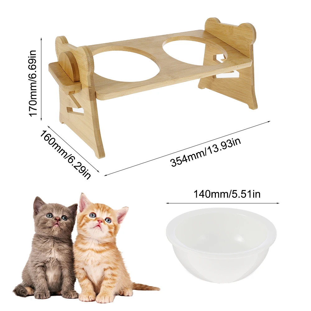 Ceramic Cat Dog Bowl Dish with Wood Stand No Spill Pet Food Water Feeder Cats Small Dogs Pet Bowl Dog Water Bottle Dog Supplies 
Ceramic Cat Dog Bowl Dish with Wood Stand No Spill Pet Food Water Feeder Cats Small Dogs Pet Bowl Dog Water Bottle Dog Supplies