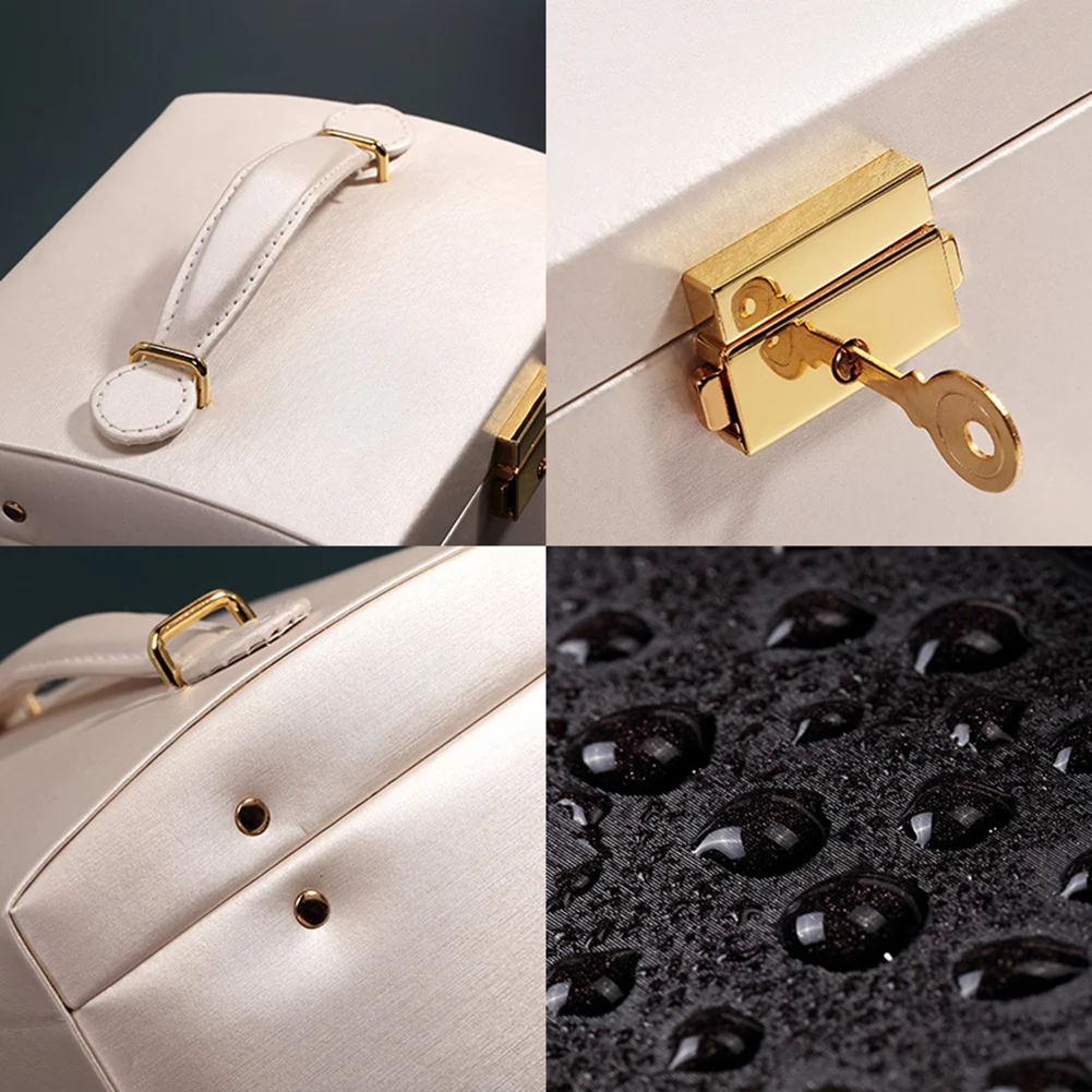 Women 3 Layers 2 Drawers Necklace Jewelry Cosmetics Organizer Holder Storage Case Ring Multi-function Earring Necklace Case
Women 3 Layers 2 Drawers Necklace Jewelry Cosmetics Organizer Holder Storage Case Ring Multi-function Earring Necklace Case