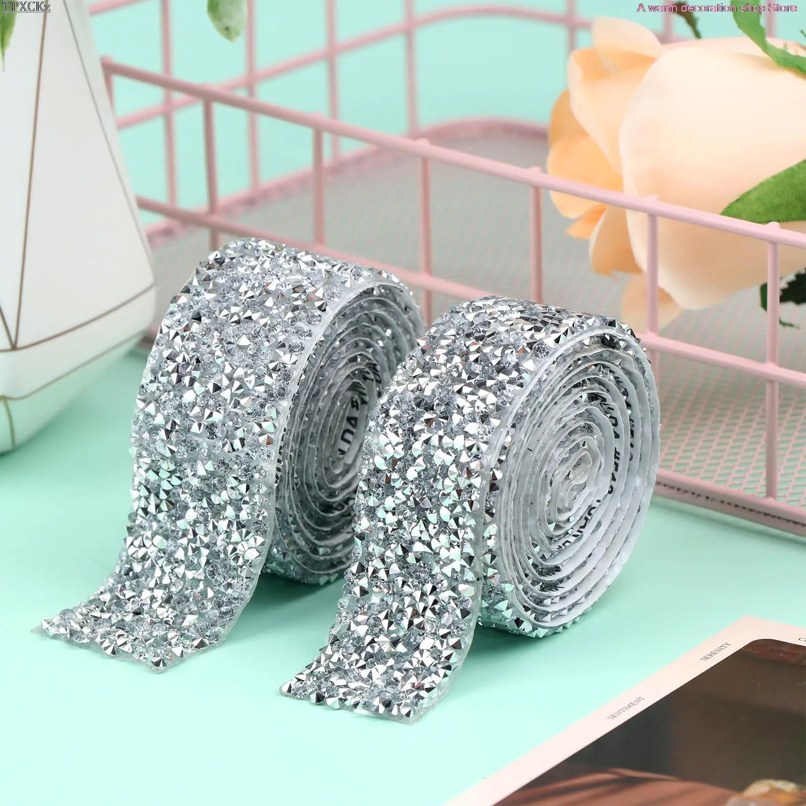 6 Rolls Hot-Fix Glue Mesh Rhinestone Self-Adhesive Crystal Square Self Adhesive Colorful Stone Bling Crystal Decoration Ribbon
6 Rolls Hot-Fix Glue Mesh Rhinestone Self-Adhesive Crystal Square Self Adhesive Colorful Stone Bling Crystal Decoration Ribbon