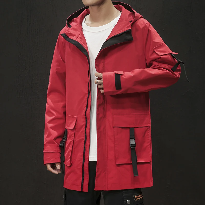 spring Men Side-Striped Sleeved Hooded Jacket with Full-Zip Men's Outdoor Jacket with Drawstring Hood Windbreaker with Pocket
spring Men Side-Striped Sleeved Hooded Jacket with Full-Zip Men's Outdoor Jacket with Drawstring Hood Windbreaker with Pocket