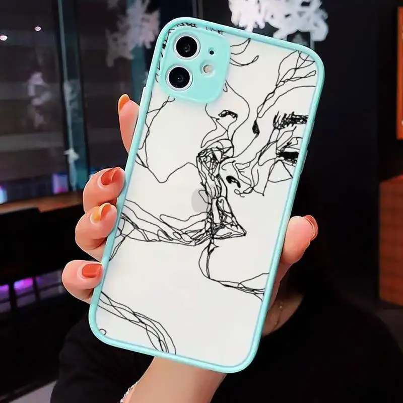Line abstract art Phone Case For iPhone 12 11 Mini Pro XR XS Max 7 8 Plus X Matte transparent blue Back Cover
Line abstract art Phone Case For iPhone 12 11 Mini Pro XR XS Max 7 8 Plus X Matte transparent blue Back Cover