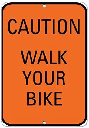 LZATPD SLALL Caution Walk Your Bike Traffic Road Retro Street Sign Household arage Decoration Supplies12 X 8 Inch
LZATPD SLALL Caution Walk Your Bike Traffic Road Retro Street Sign Household arage Decoration Supplies12 X 8 Inch