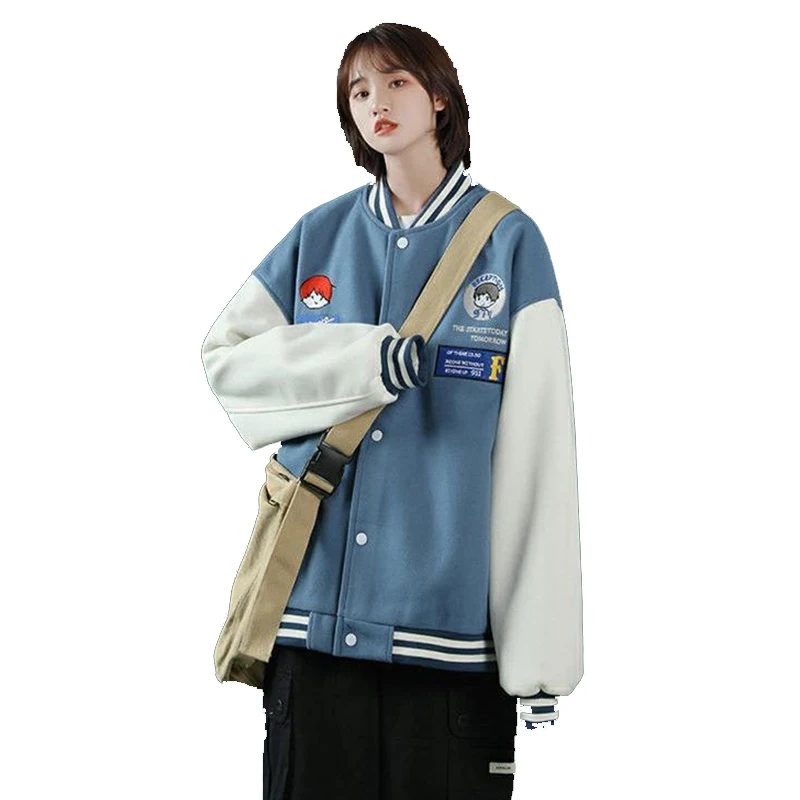 2021 New Spring Autumn Baseball Uniform Female Harajuku Loose Large Size Coat Women Bomber Jacket Brand Clothing Women
2021 New Spring Autumn Baseball Uniform Female Harajuku Loose Large Size Coat Women Bomber Jacket Brand Clothing Women