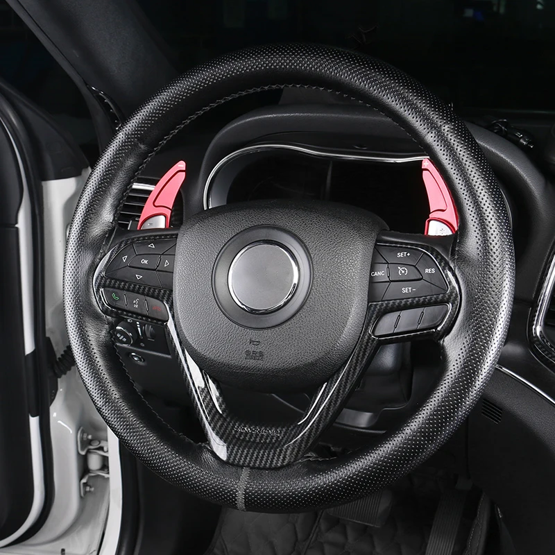 Наклейки на Автомобильное рулевое колесо из углеродного волокна для Jeep Grand Cherokee