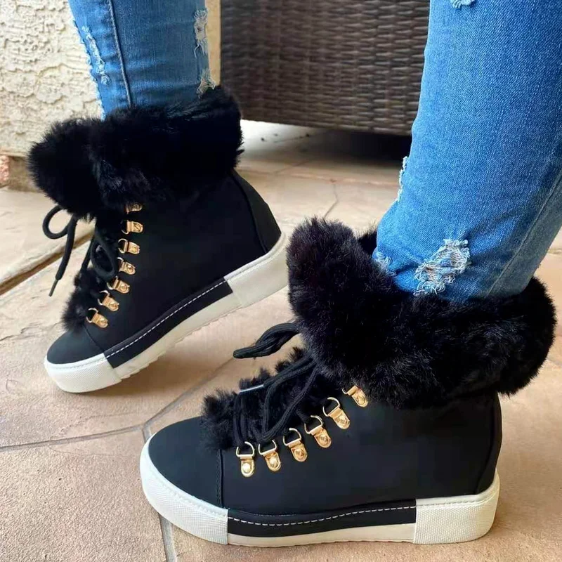 Autumn and Winter Women's Cotton Boots Solid Color Round Toe Flat Boots Outdoor Non-slip Comfortable and Convenient Casual Boots
Autumn and Winter Women's Cotton Boots Solid Color Round Toe Flat Boots Outdoor Non-slip Comfortable and Convenient Casual Boots