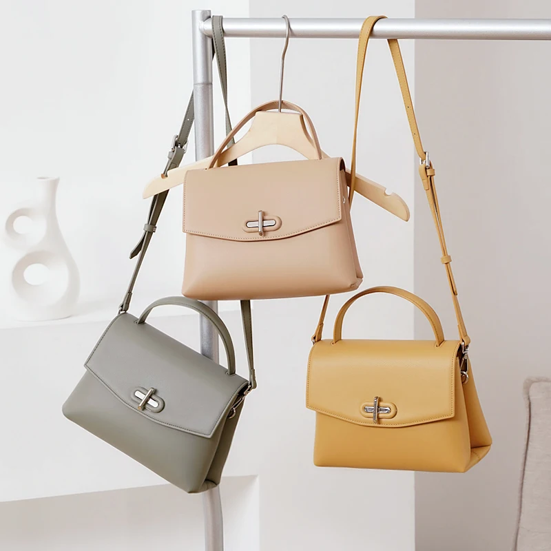 WOONAM Women Fashion Handbag Genuine Calf Leather Top Handle Daily Use Shoulder Crossbody Bag 
WOONAM Women Fashion Handbag Genuine Calf Leather Top Handle Daily Use Shoulder Crossbody Bag