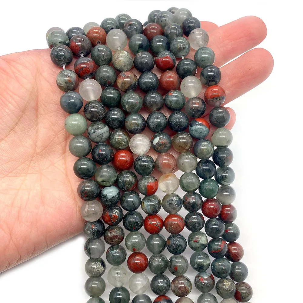 African Bloodstone Beads Natural Stone Round Loose Beads Jewelry Making DIY Necklace Bracelet Pendant Accessory Gift 6mm 8mm10mm
African Bloodstone Beads Natural Stone Round Loose Beads Jewelry Making DIY Necklace Bracelet Pendant Accessory Gift 6mm 8mm10mm