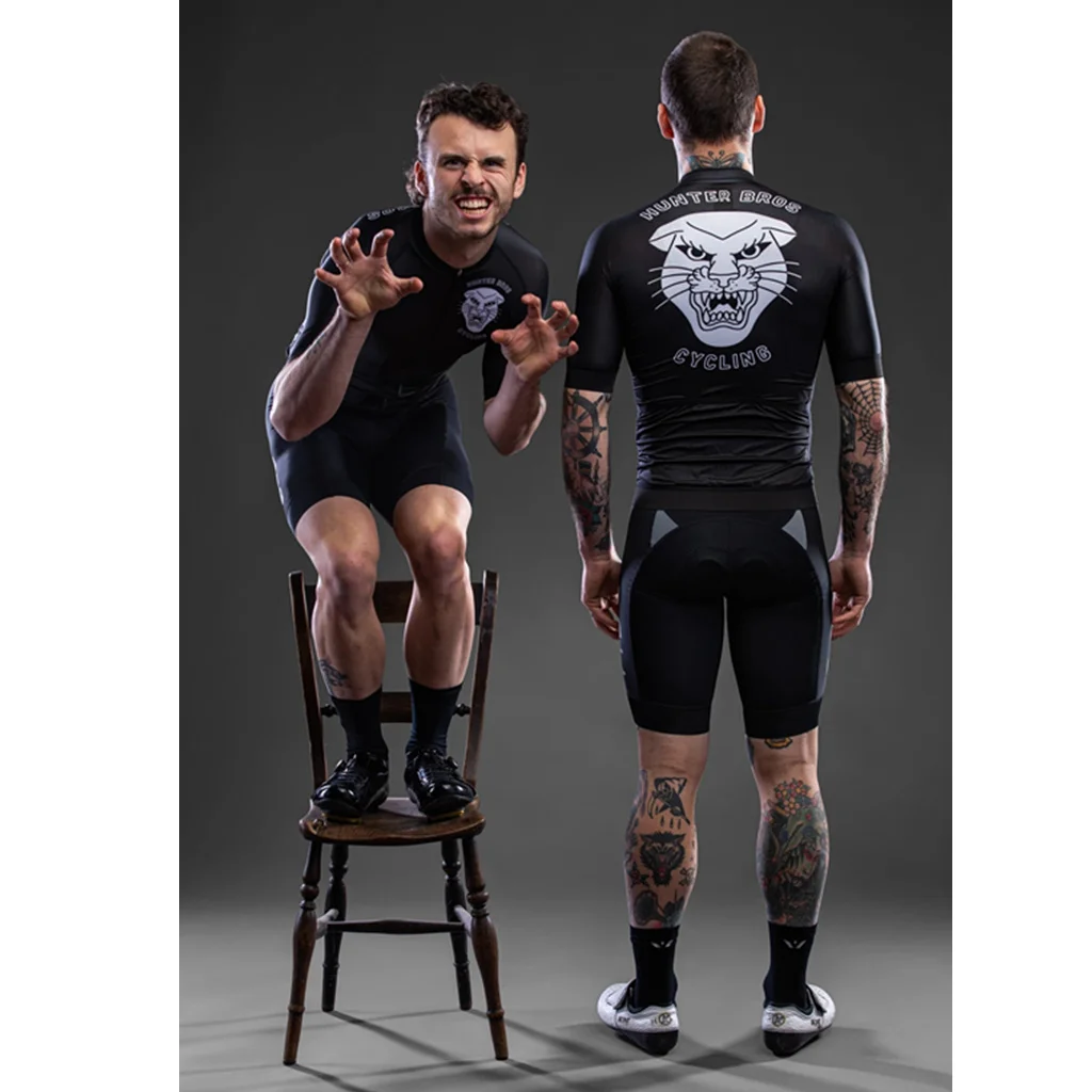 Hunter Bros Cycling Suits Short Sleeve Jerseys Bib Shorts Gel Pad Roupa Ciclismo Maillot Hombre Quick Dry Black/White Clothing
Hunter Bros Cycling Suits Short Sleeve Jerseys Bib Shorts Gel Pad Roupa Ciclismo Maillot Hombre Quick Dry Black/White Clothing