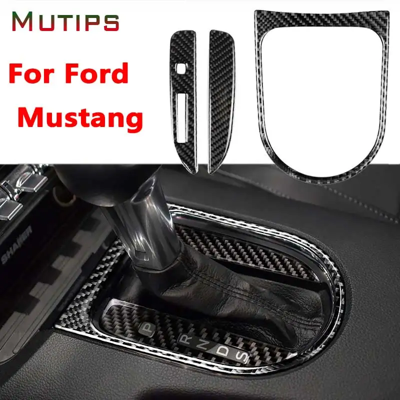 Mutips Carbon Fiber Center Console Car Gearshift Panel Frame Cover Stickers Decoration Interior For Ford Mustang 2015 2016 2017
Mutips Carbon Fiber Center Console Car Gearshift Panel Frame Cover Stickers Decoration Interior For Ford Mustang 2015 2016 2017