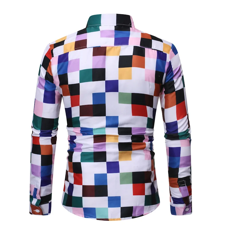 Mens Clothing 2021 Explosive Checkered Printed Shirt Men's Long Sleeve Lapel Shirt Large Size Camisas Para Hombre
Mens Clothing 2021 Explosive Checkered Printed Shirt Men's Long Sleeve Lapel Shirt Large Size Camisas Para Hombre