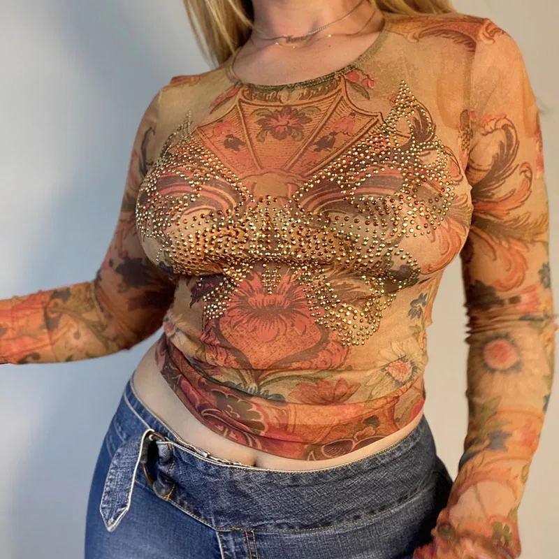 Tie dye Tee Goth Butterfly Rhinestone T-shirt streetwear Harajuku Vintage O-neck Autumn y2k Long sleeve T-shirts fairy grunge
Tie dye Tee Goth Butterfly Rhinestone T-shirt streetwear Harajuku Vintage O-neck Autumn y2k Long sleeve T-shirts fairy grunge