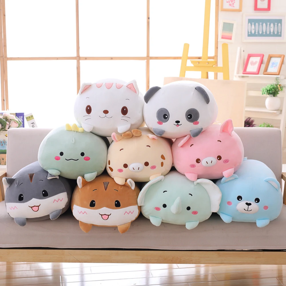 Cartoon Chubby Pig Elephant Cow Hamster Panda Cat Bear Dinosaur Plush Toy Stuffed Soft Animal Pillow Back Cushion Gifts for Girl
Cartoon Chubby Pig Elephant Cow Hamster Panda Cat Bear Dinosaur Plush Toy Stuffed Soft Animal Pillow Back Cushion Gifts for Girl